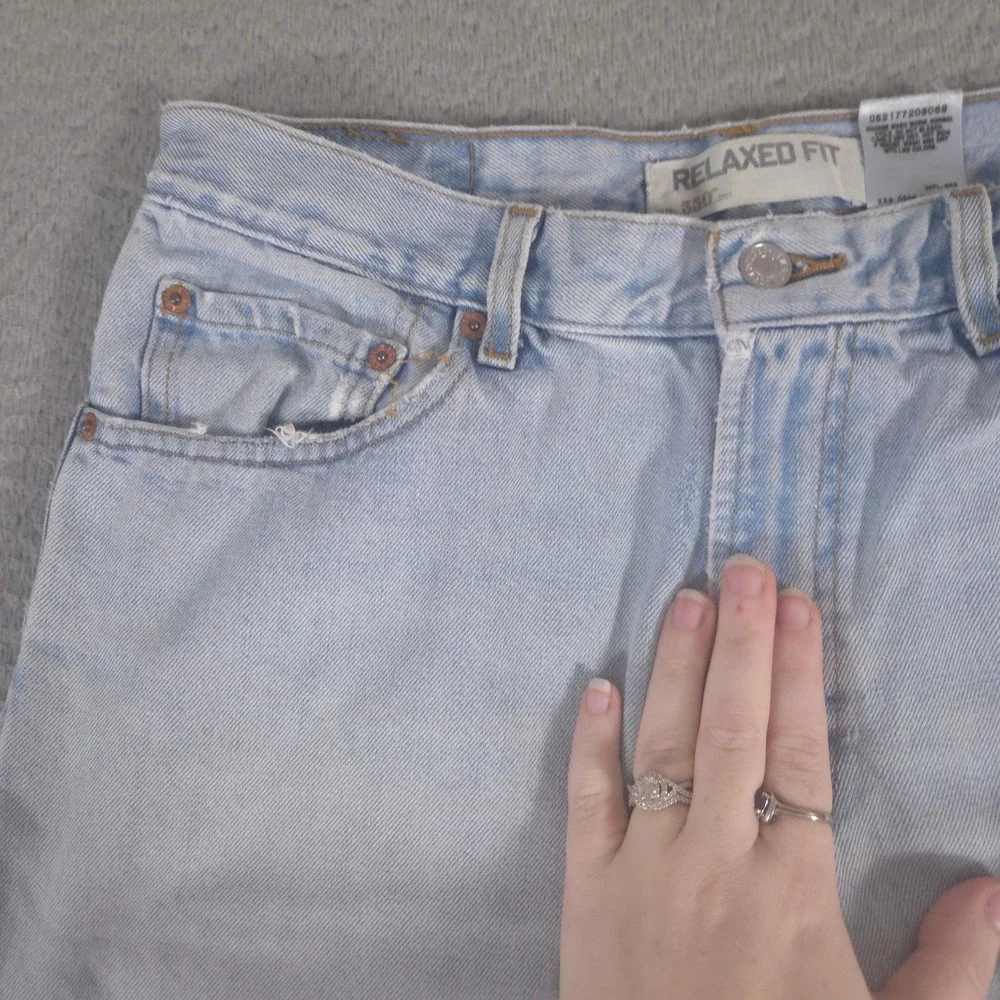 VINTAGE Levi's Jeans Mens 33x30 Light Wash 550 Relaxed Fit Tapered Leg Denim 00s